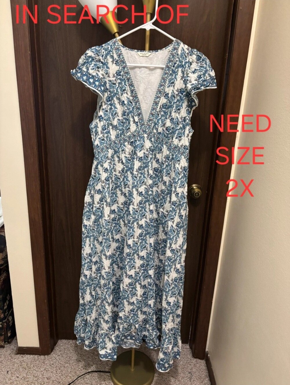 IN SEARCH OF ONLY - MAX STUDIO LONDON MAXI DRESS - NEED SIZE 2X